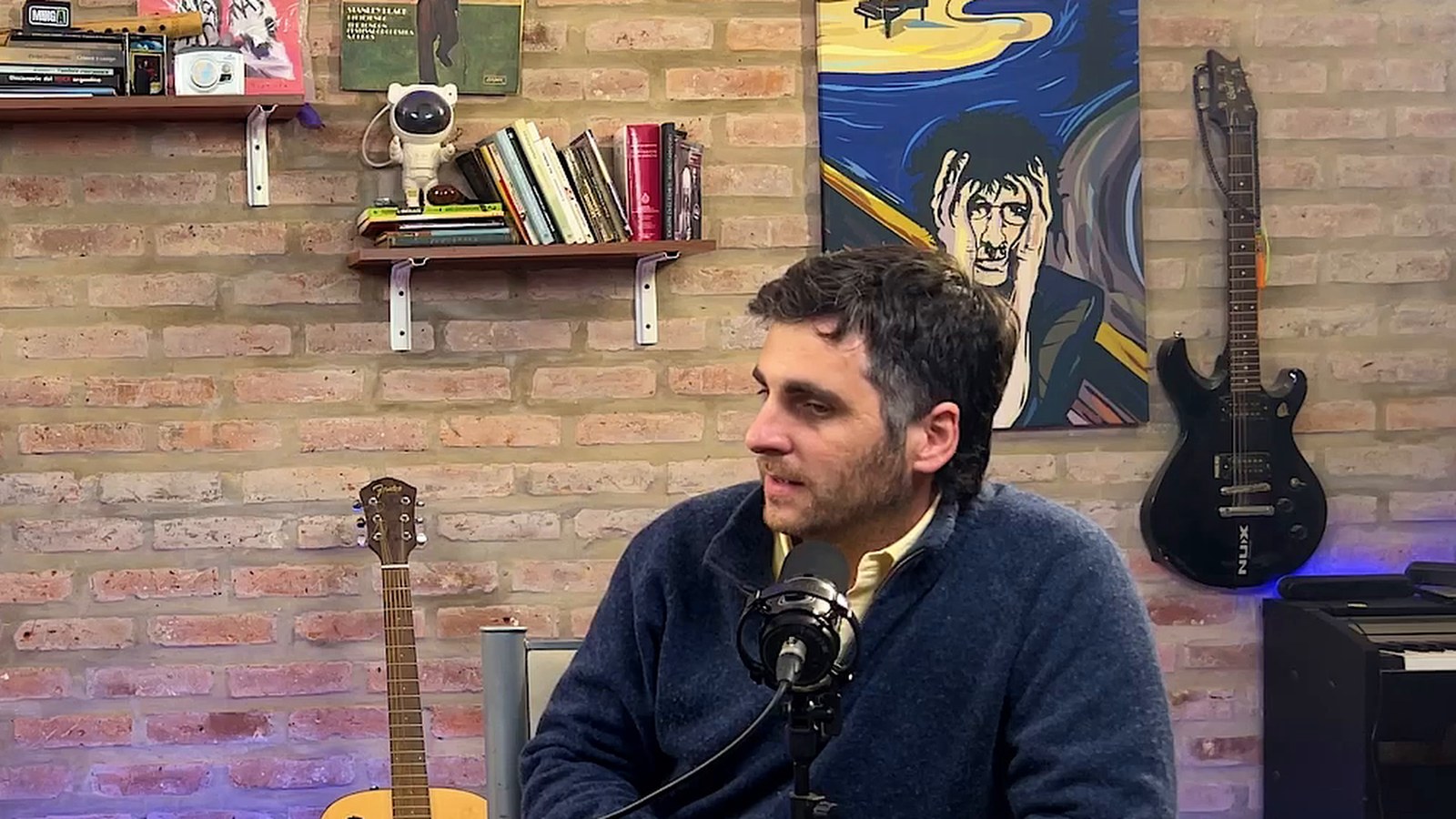 Bernardo Zubeldía, durante la charla.